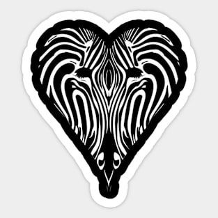 Zebra Whizzing Wilderness Sticker